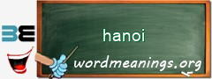 WordMeaning blackboard for hanoi